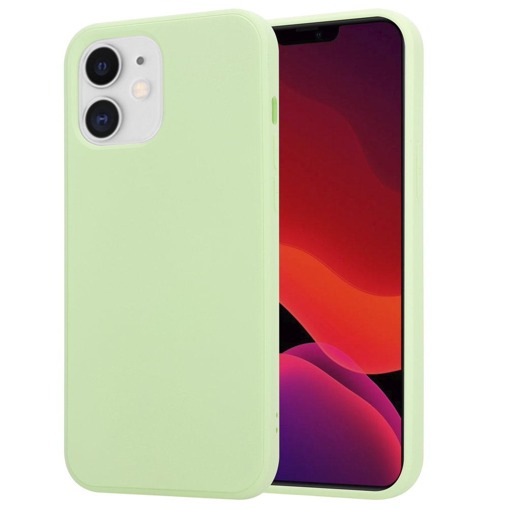 ShieldCase® ShieldCase iPhone 12 Mini Silikon Case (hellgrün)