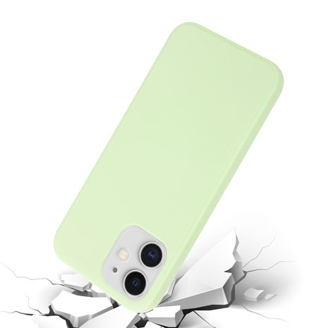 ShieldCase® ShieldCase iPhone 12 Mini Silikon Case (hellgrün)