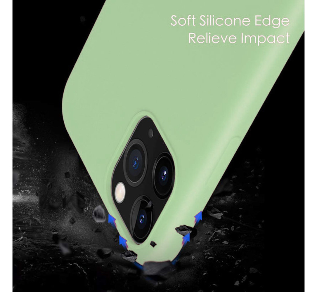 ShieldCase® ShieldCase iPhone 12 Pro Max Silikon Case (hellgrün)