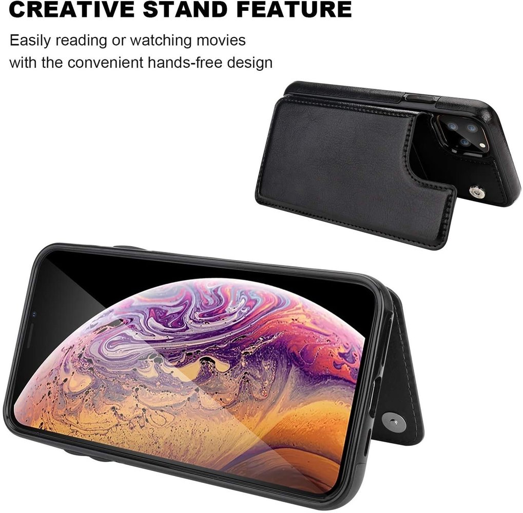 ShieldCase® ShieldCase iPhone 12 Pro Max Wallet Case (schwarz) ShieldCase® ShieldCase iPhone 12 Pro Max Wallet Case (schwarz)