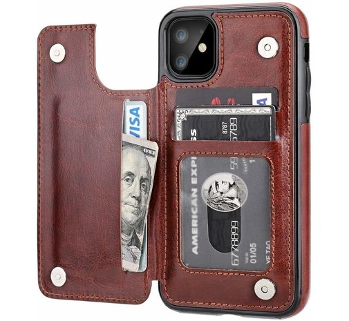 ShieldCase® ShieldCase iPhone 12 Wallet Case (braun) ShieldCase® ShieldCase iPhone 12 Wallet Case (braun)
