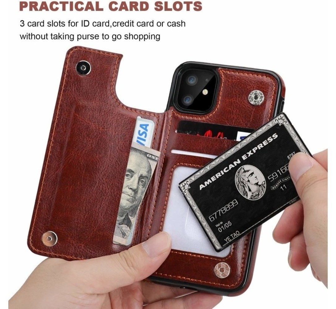 ShieldCase® ShieldCase iPhone 12 Wallet Case (braun) ShieldCase® ShieldCase iPhone 12 Wallet Case (braun)