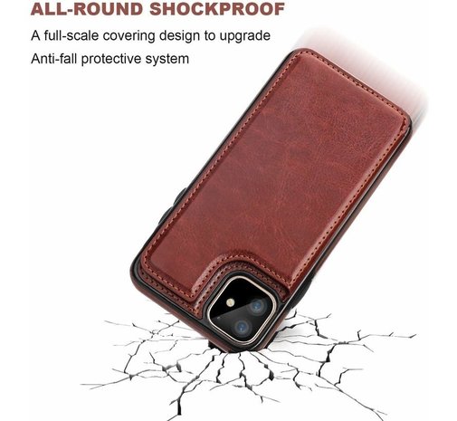 ShieldCase® ShieldCase iPhone 12 Wallet Case (braun) ShieldCase® ShieldCase iPhone 12 Wallet Case (braun)