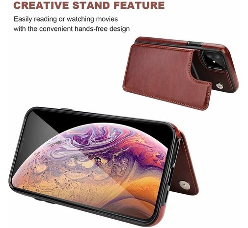 ShieldCase® ShieldCase iPhone 12 Wallet Case (braun) ShieldCase® ShieldCase iPhone 12 Wallet Case (braun)