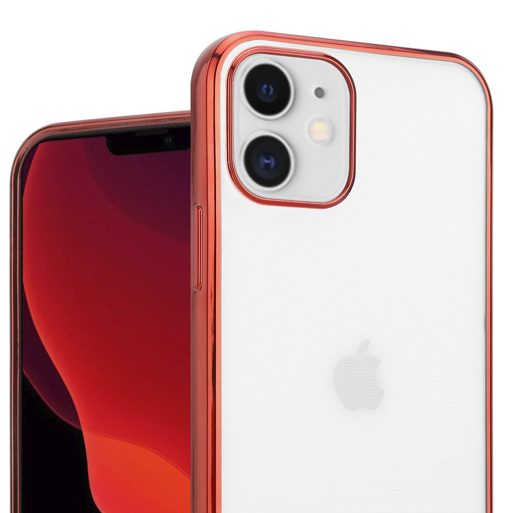 ShieldCase® ShieldCase iPhone 12 Metallic Bumper Case (rot) ShieldCase® ShieldCase iPhone 12 Metallic Bumper Case (rot)