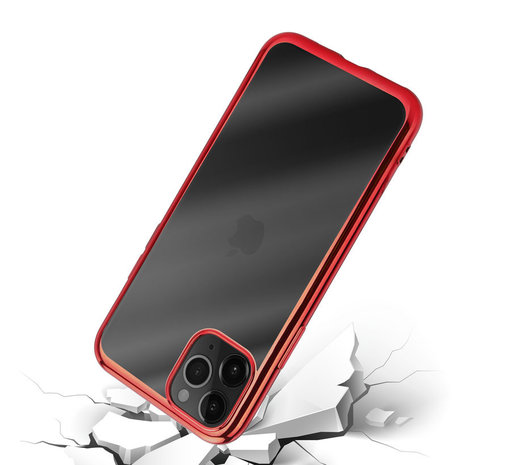 ShieldCase® ShieldCase iPhone 12 Pro Max Metallic Bumper Case (rot)