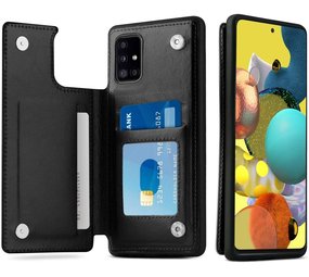 ShieldCase® Samsung Galaxy A51 Wallet Case (schwarz)
