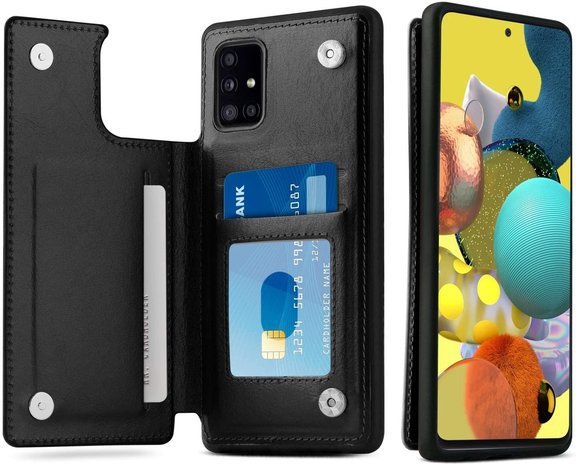 ShieldCase® ShieldCase Samsung Galaxy A51 Wallet Case (schwarz)