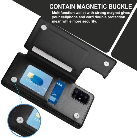 ShieldCase® ShieldCase Samsung Galaxy A51 Wallet Case (schwarz)