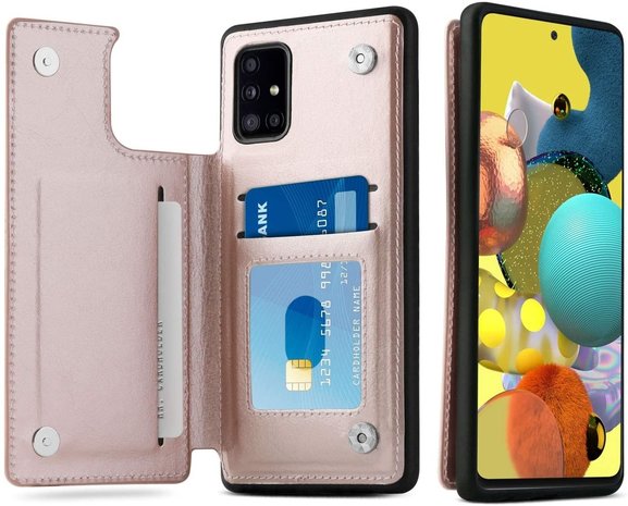 ShieldCase® ShieldCase Samsung Galaxy A51 Wallet Case (rosa) ShieldCase® ShieldCase Samsung Galaxy A51 Wallet Case (rosa)