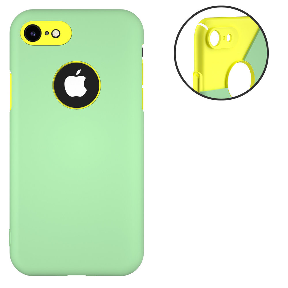 ShieldCase® Doppelschicht Silikonhülle für iPhone 7/8 (hellgrün-gelb) ShieldCase® Doppelschicht Silikonhülle für iPhone 7/8 (hellgrün-gelb)