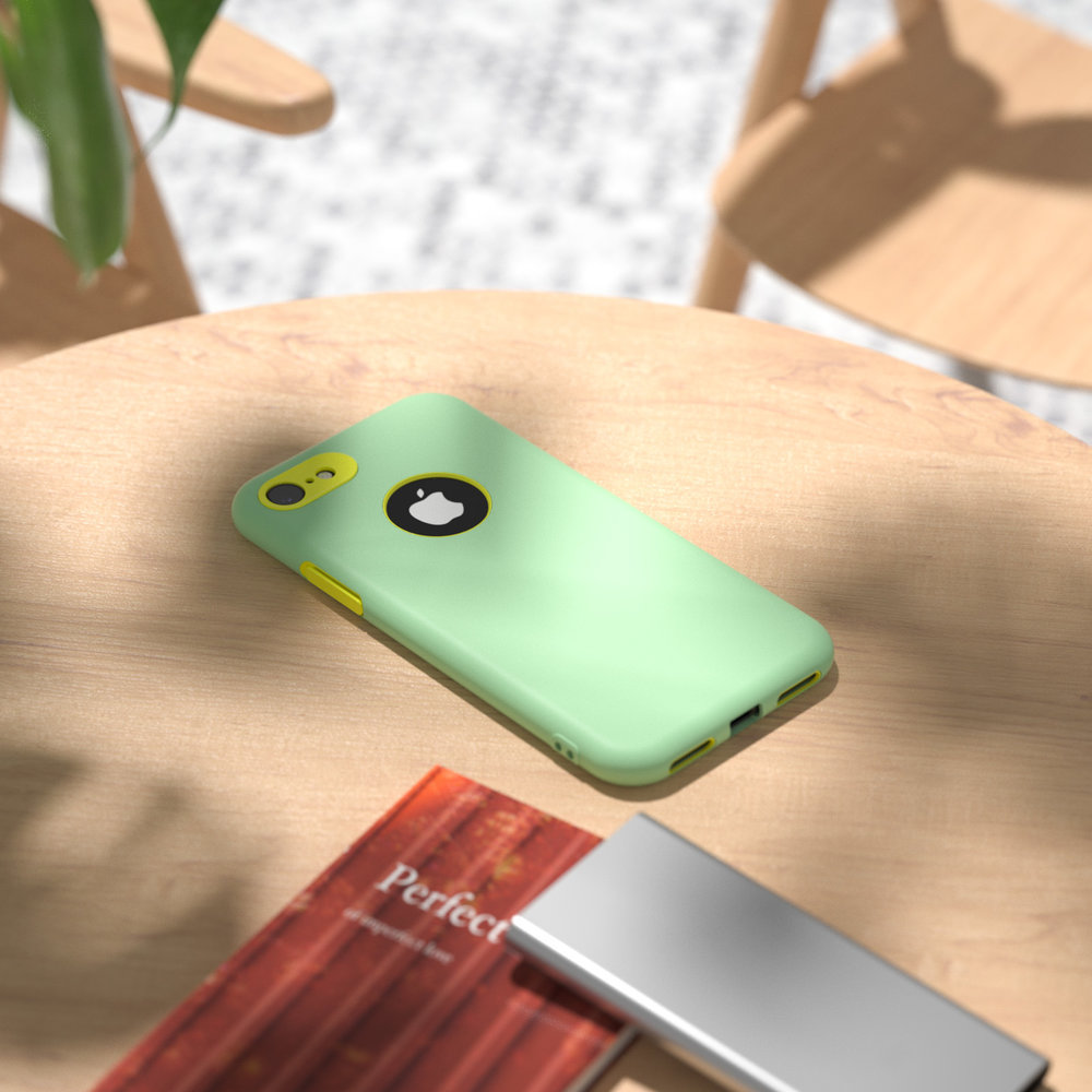 ShieldCase® Doppelschicht Silikonhülle für iPhone 7/8 (hellgrün-gelb) ShieldCase® Doppelschicht Silikonhülle für iPhone 7/8 (hellgrün-gelb)