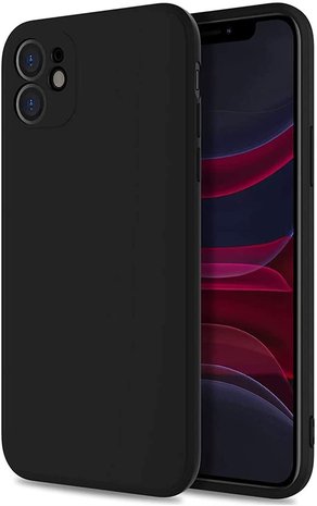 ShieldCase® ShieldCase iPhone 11 quadratische Silikon Hülle (schwarz)