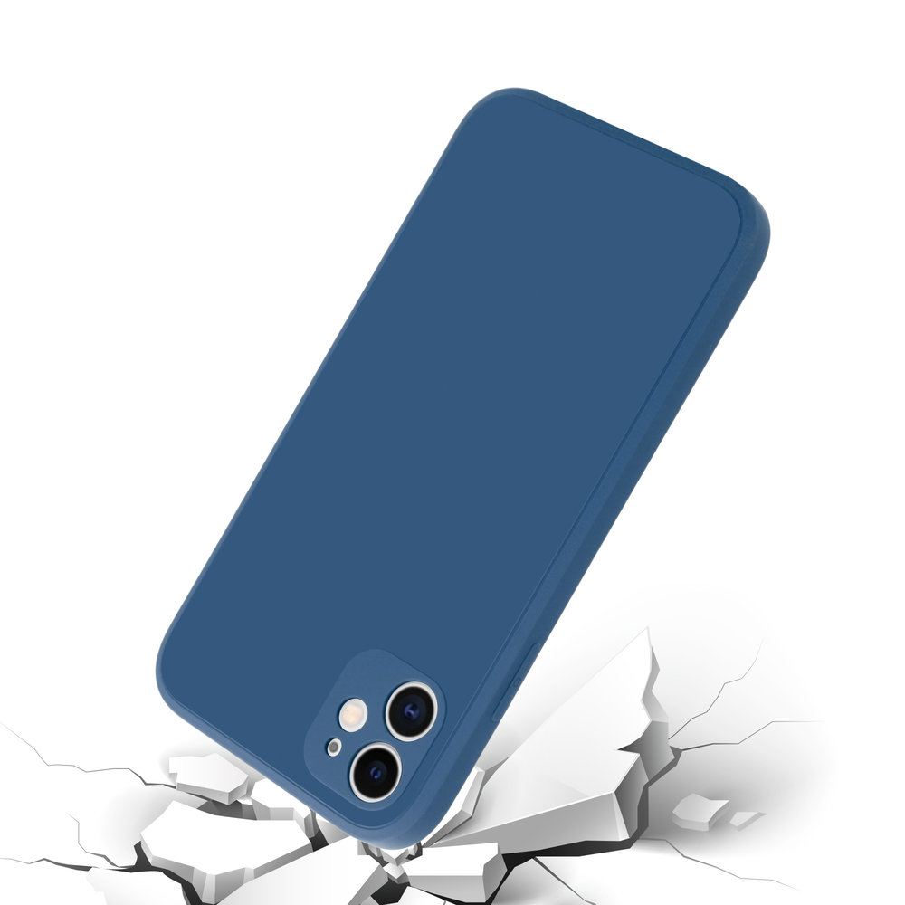 ShieldCase® ShieldCase iPhone 11 quadratische Silikon Hülle (blau) ShieldCase® ShieldCase iPhone 11 quadratische Silikon Hülle (blau)