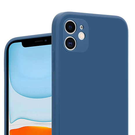 ShieldCase® ShieldCase iPhone 11 quadratische Silikon Hülle (blau) ShieldCase® ShieldCase iPhone 11 quadratische Silikon Hülle (blau)
