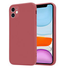 ShieldCase® ShieldCase iPhone 11 quadratische Silikon Hülle (dunkelrot)