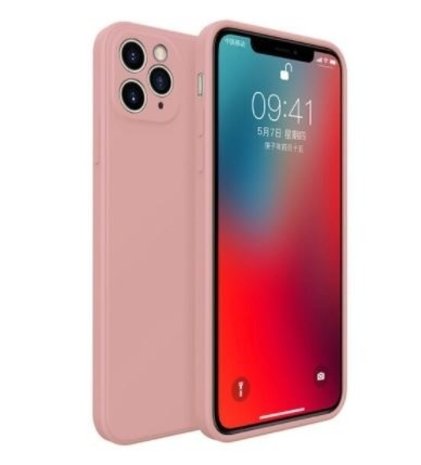 ShieldCase® ShieldCase iPhone 11 Pro Max Quadratische Silikon Hülle (rosa)