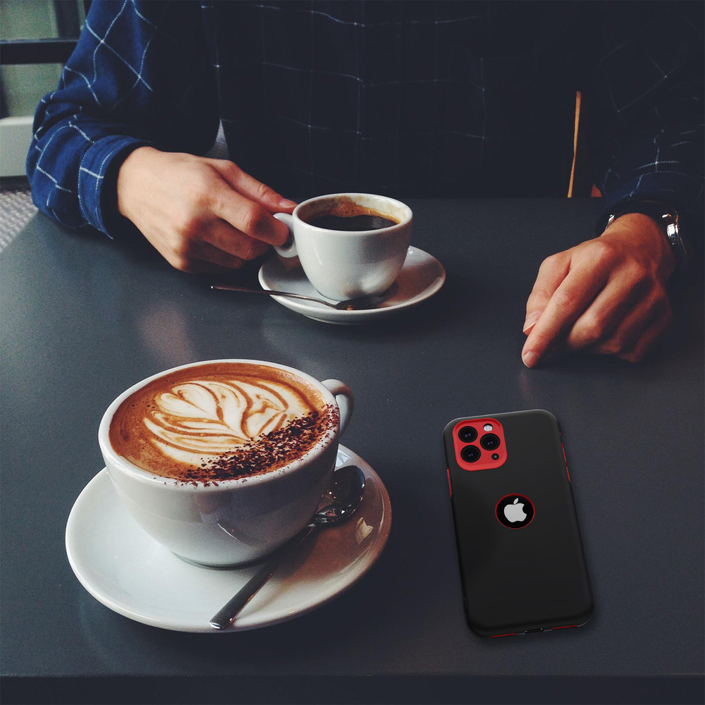 ShieldCase® ShieldCase Doppelschicht-Silikonhülle für iPhone 11 Pro (schwarz-rot) ShieldCase® ShieldCase Doppelschicht-Silikonhülle für iPhone 11 Pro (schwarz-rot)