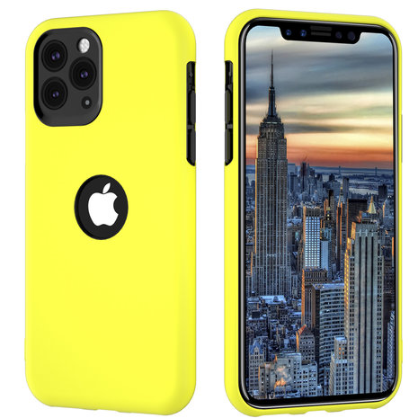 ShieldCase® ShieldCase Doppelschicht Silikonhülle für iPhone 11 Pro Max (gelb-schwarz) ShieldCase® ShieldCase Doppelschicht Silikonhülle für iPhone 11 Pro Max (gelb-schwarz)