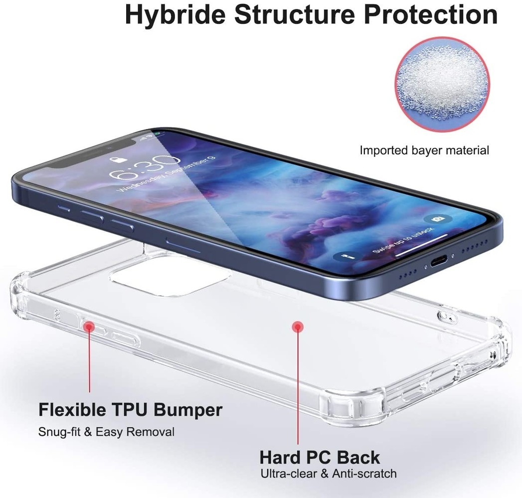 ShieldCase® ShieldCase Shock Hülle iPhone 12 Pro (transparent) ShieldCase® ShieldCase Shock Hülle iPhone 12 Pro (transparent)