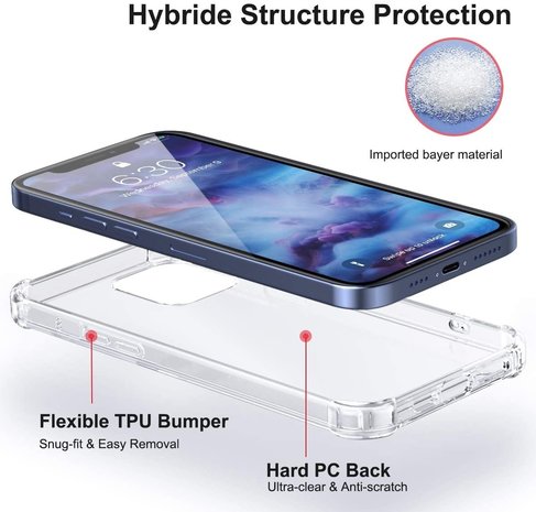 ShieldCase® ShieldCase Shock Hülle iPhone 12 Pro (transparent) ShieldCase® ShieldCase Shock Hülle iPhone 12 Pro (transparent)