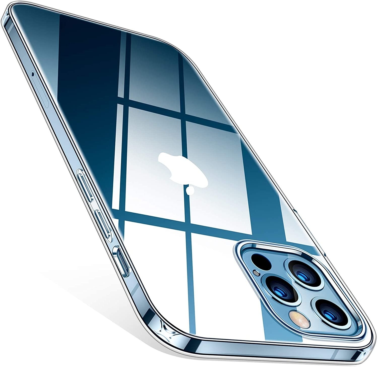 DeinDesign Slim Case extra dünn kompatibel mit Apple iPhone 12 Pro Max  Silikon Handyhülle transparent Hülle Lightning McQueen 95 Offizielles