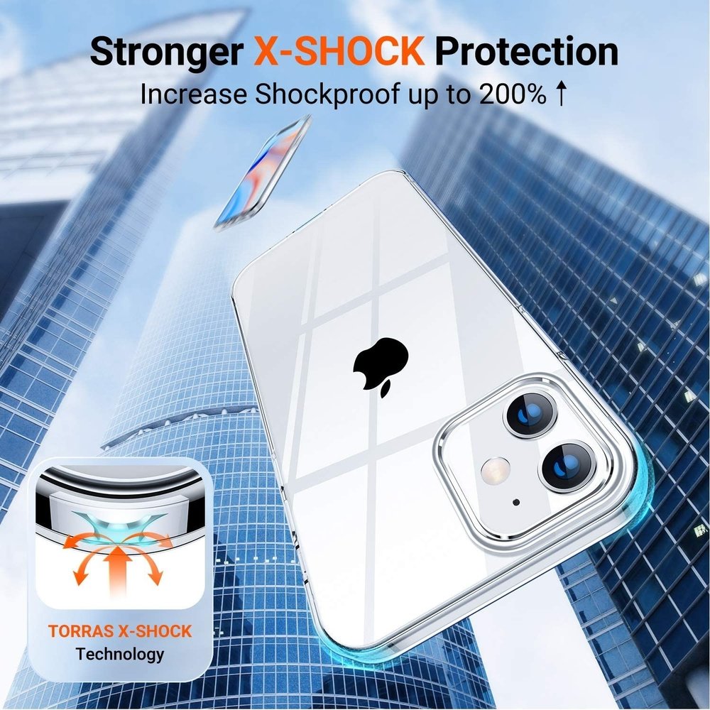 ShieldCase® ShieldCase Ultra dünne iPhone 12 Pro Silikon Hülle (transparent)