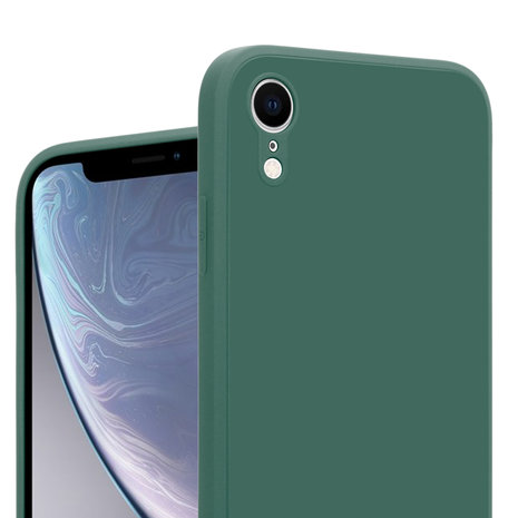 ShieldCase® ShieldCase iPhone Xr quadratische Silikonhülle (dunkelgrün)