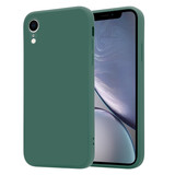 ShieldCase® iPhone Xr quadratische Silikonhülle (dunkelgrün)