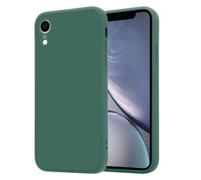 ShieldCase® iPhone Xr quadratische Silikonhülle (dunkelgrün)