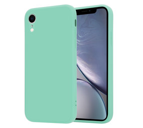 ShieldCase® iPhone Xr quadratische Silikonhülle (Aqua)
