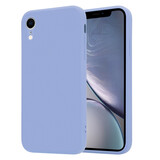 ShieldCase® iPhone Xr quadratische Silikonhülle (lila)