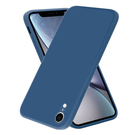 ShieldCase® ShieldCase iPhone Xr quadratische Silikonhülle (blau)