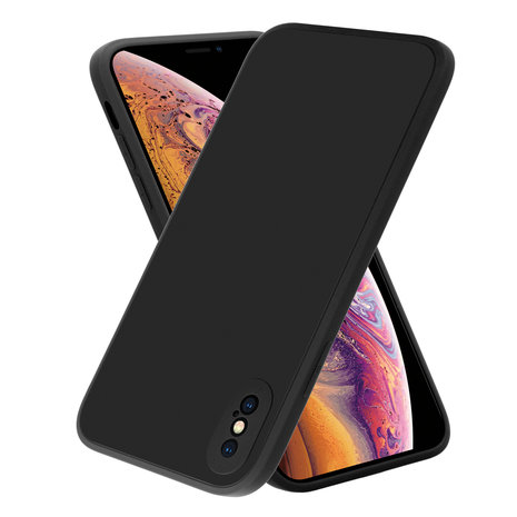 ShieldCase® ShieldCase iPhone X / Xs quadratische Silikonhülle (schwarz)