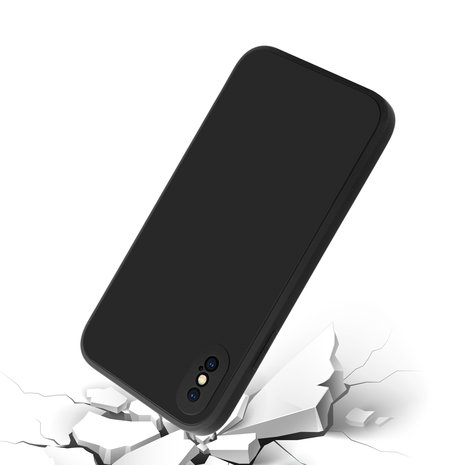 ShieldCase® ShieldCase iPhone X / Xs quadratische Silikonhülle (schwarz)