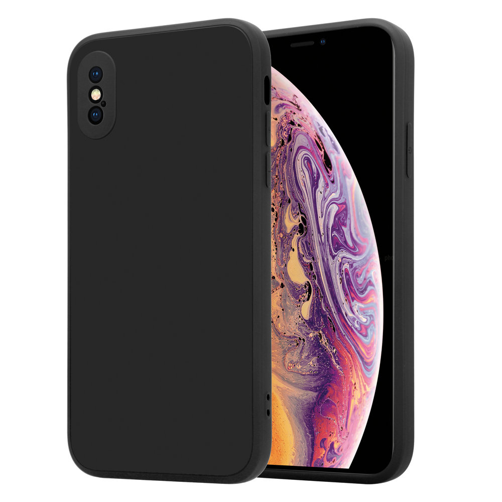 ShieldCase® ShieldCase iPhone X / Xs quadratische Silikonhülle (schwarz)