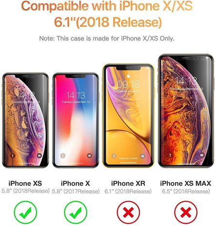 ShieldCase® ShieldCase iPhone X / Xs quadratische Silikonhülle (schwarz)