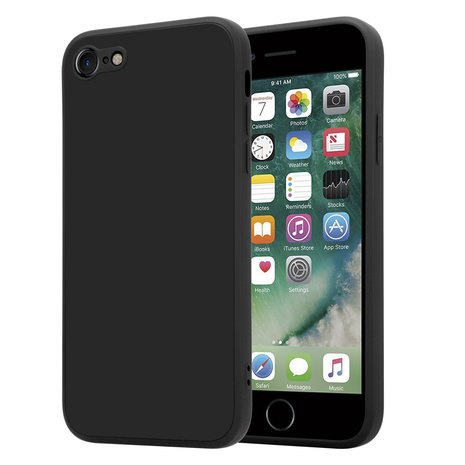 ShieldCase® ShieldCase iPhone SE 2020 quadratische Silikonhülle (schwarz) ShieldCase® ShieldCase iPhone SE 2020 quadratische Silikonhülle (schwarz)