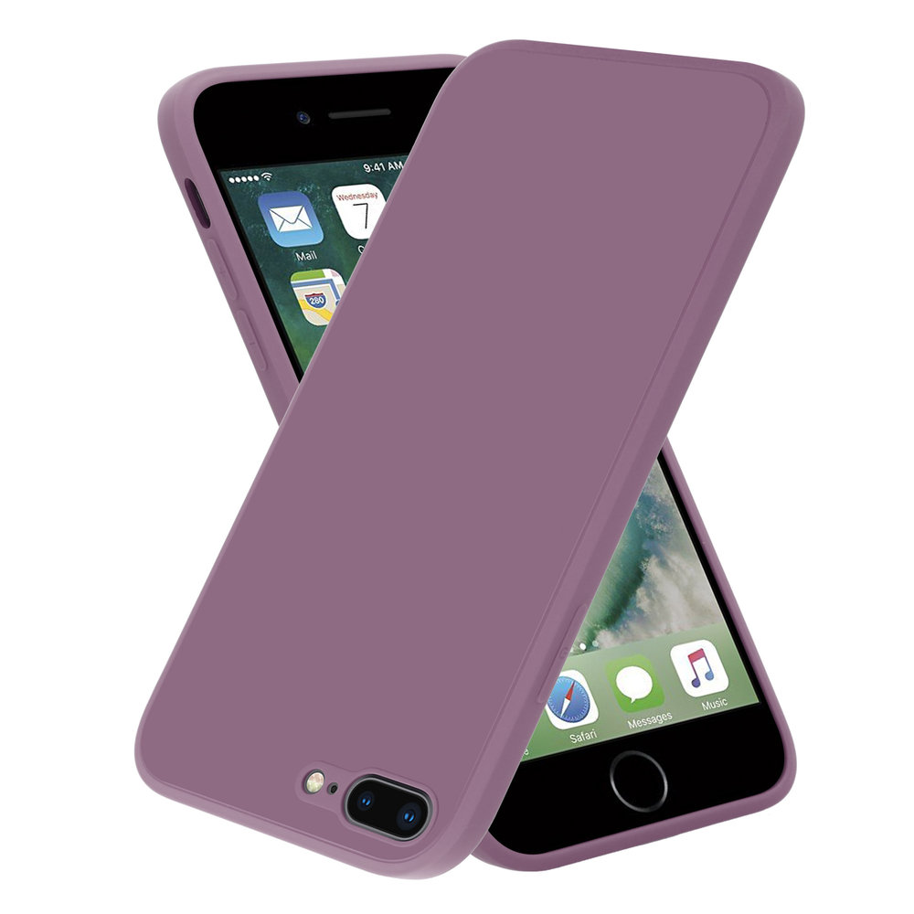 ShieldCase® ShieldCase iPhone 7 Plus / 8 Plus quadratische Silikonhülle (Burgund)