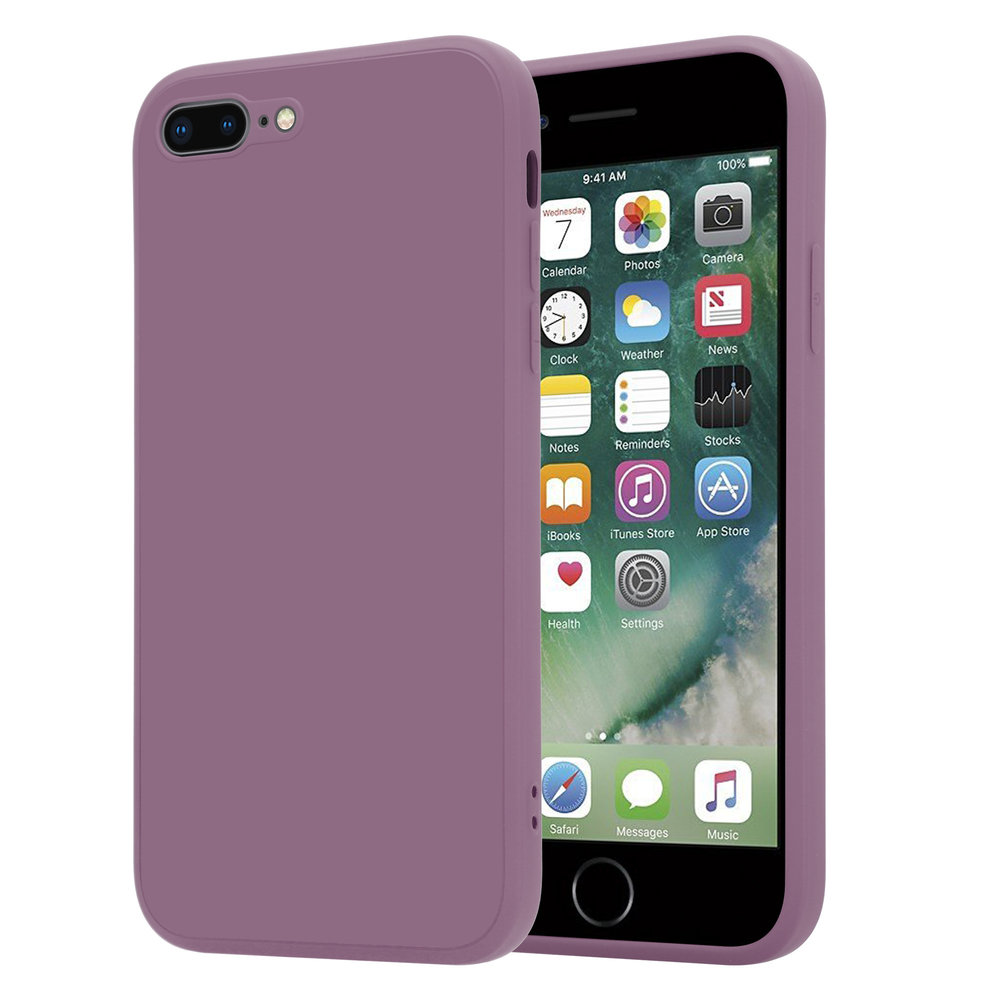 ShieldCase® ShieldCase iPhone 7 Plus / 8 Plus quadratische Silikonhülle (Burgund)