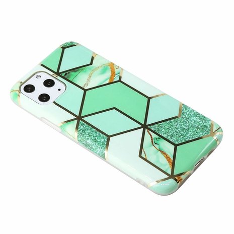 ShieldCase® ShieldCase iPhone X / Xs Hülle Marmormuster (grün)