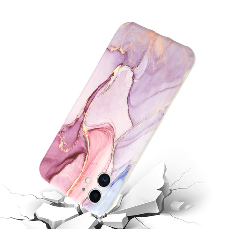 ShieldCase® ShieldCase Marmor Handyhülle iPhone 11 mit Kameraschutz (lila) ShieldCase® ShieldCase Marmor Handyhülle iPhone 11 mit Kameraschutz (lila)
