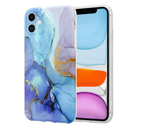 ShieldCase® Marmor Handyhülle iPhone 11 mit Kameraschutz (dunkelblau) ShieldCase® Marmor Handyhülle iPhone 11 mit Kameraschutz (dunkelblau)