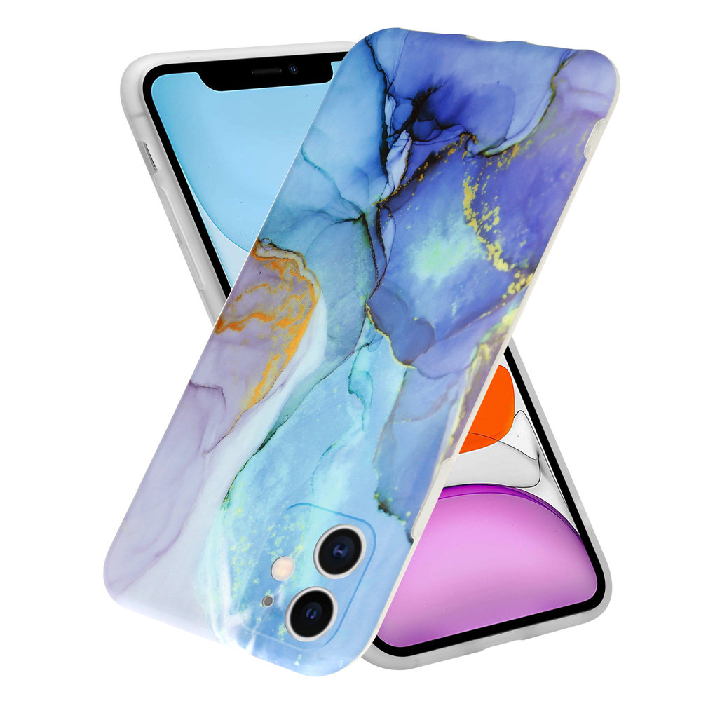 ShieldCase® ShieldCase Marmor Handyhülle iPhone 11 mit Kameraschutz (dunkelblau) ShieldCase® ShieldCase Marmor Handyhülle iPhone 11 mit Kameraschutz (dunkelblau)