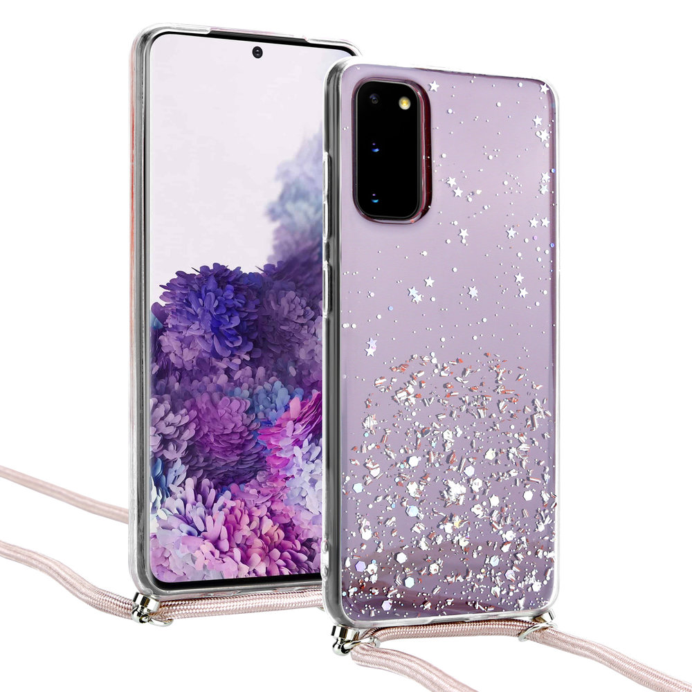 ShieldCase® ShieldCase Funkeln Hülle mit Band für Samsung Galaxy S20 (rosa) ShieldCase® ShieldCase Funkeln Hülle mit Band für Samsung Galaxy S20 (rosa)