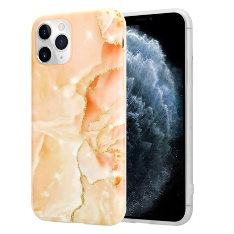ShieldCase® ShieldCase iPhone 11 Pro Hülle Marmor (orange) ShieldCase® ShieldCase iPhone 11 Pro Hülle Marmor (orange)