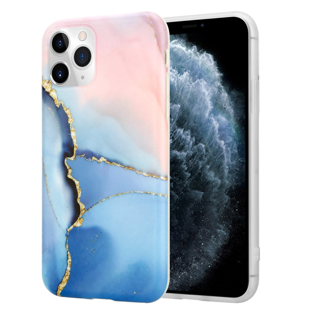 ShieldCase® ShieldCase iPhone 11 Pro Hülle Marmor (rosa / blau) ShieldCase® ShieldCase iPhone 11 Pro Hülle Marmor (rosa / blau)