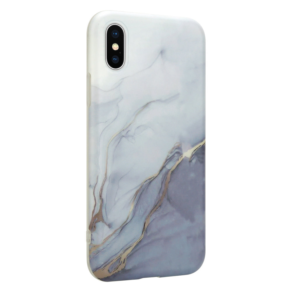 ShieldCase® ShieldCaseiPhone X / Xs Hülle Marmor (weiß / grau)