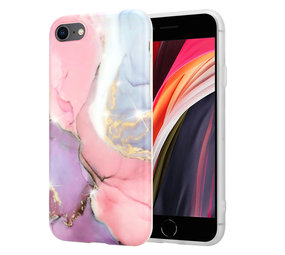 ShieldCase® iPhone SE 2020 Hülle Marmor (lila / rosa) ShieldCase® iPhone SE 2020 Hülle Marmor (lila / rosa)