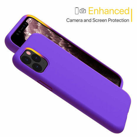 ShieldCase® ShieldCase iPhone 12 Pro Max Silikon Case (dunkelviolett)